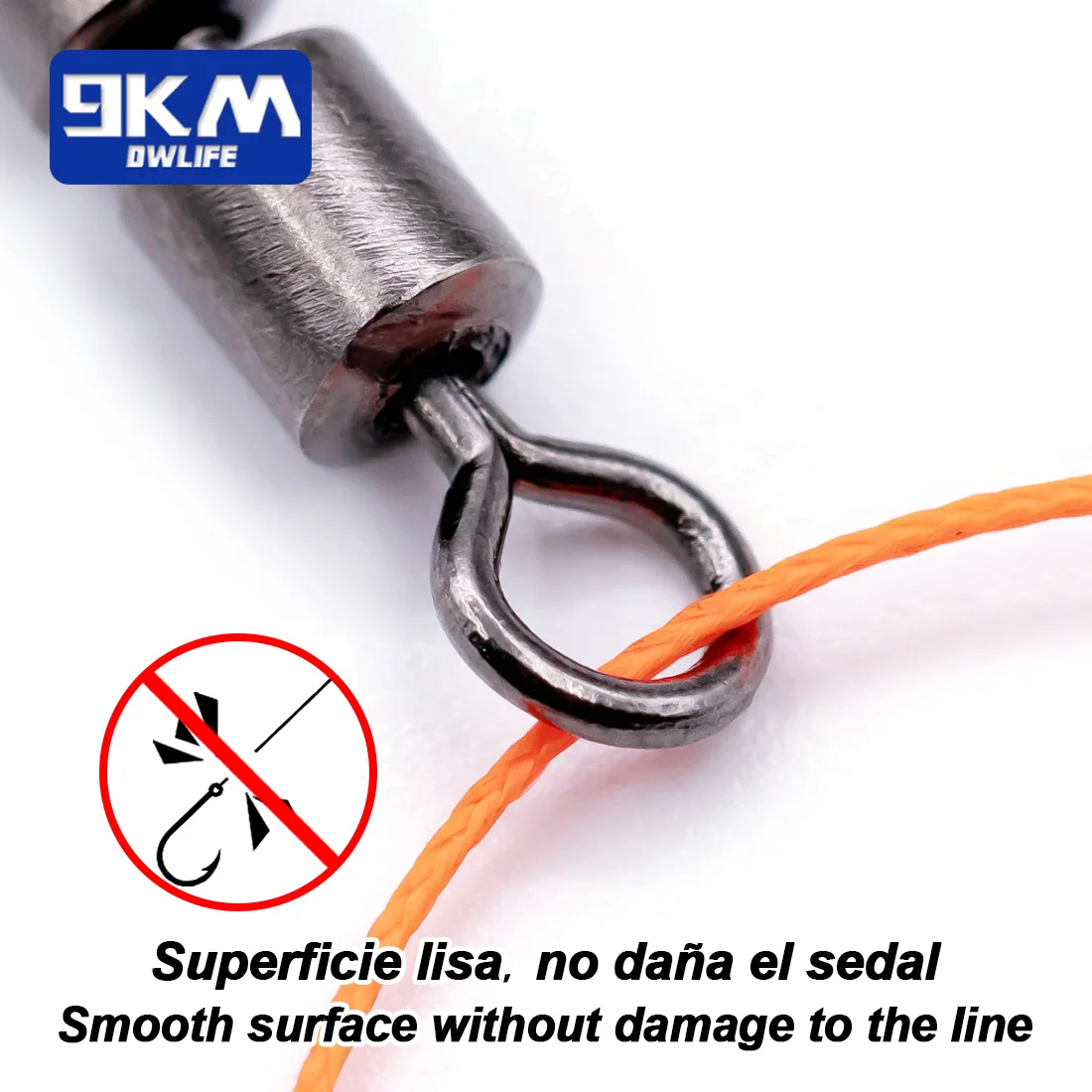 3 giratorios de rodillos 15 ~ 60 uds barril de pesca giratorios de alta velocidad Triple rodamiento Siwvels accesorios de pesca de acero inoxidable - imagen 5