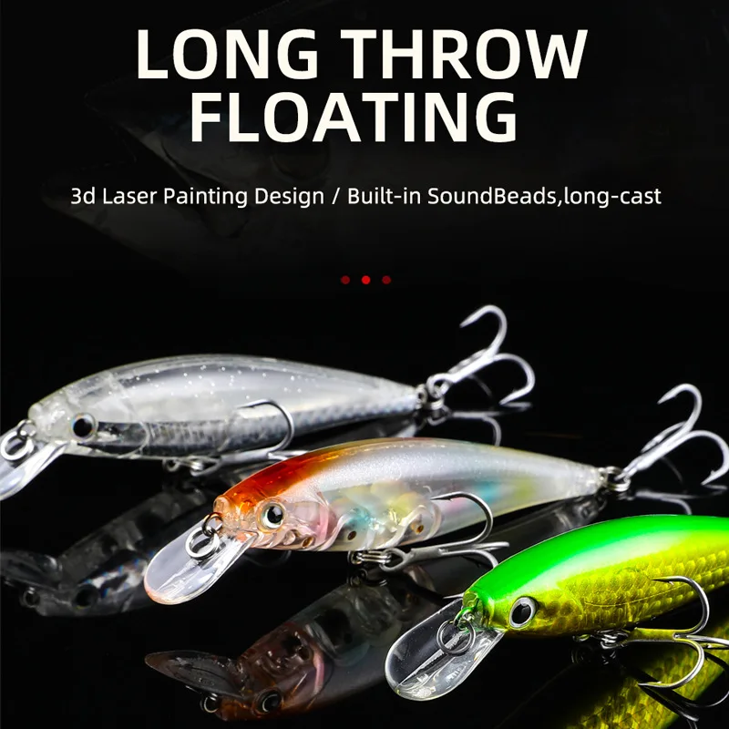 Bearking, 1 unidad, 6,5 cm, 5g, señuelo de pesca duro, cebo de manivela para buceo, 0,8-1,2 m, Wobblers de pesca en río y lago, cebos de pesca de carpa - imagen 4