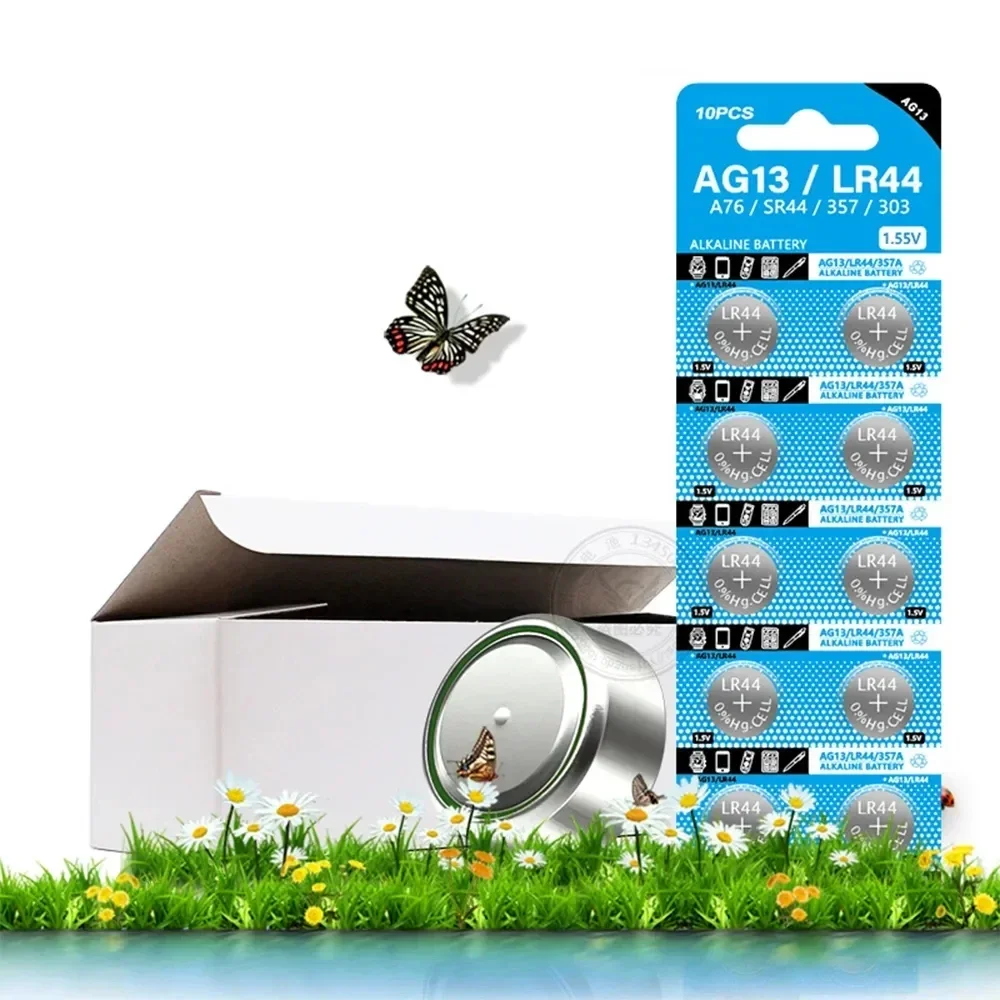 Pila alcalina LR44 AG13 1,5V – Botón para báscula de pesca - imagen 4