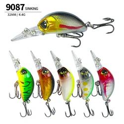 Crankbait Wobbler hundido mini – Señuelo pececillo para lucio y black bass