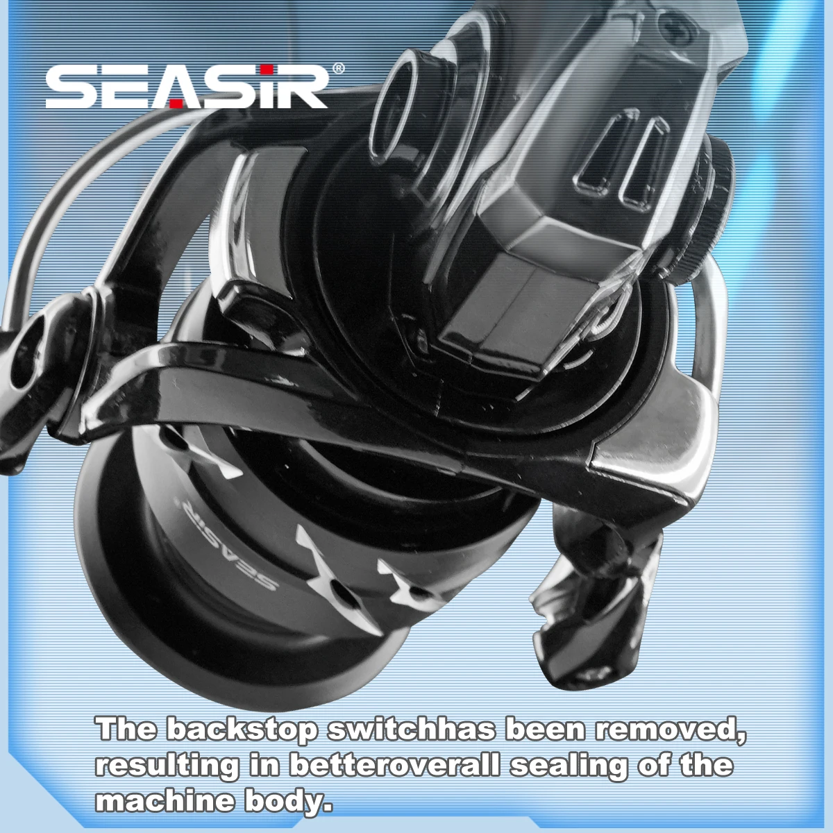 Carrete giratorio SEASIR con eje de gusano, carrete de descenso lento, arandelas de carbono fundido largo, línea suave, colocación de pesca de agua dulce y salada - imagen 3