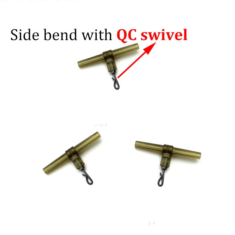 500Pcs Carp Fishing Accessories Anti Tangle Sleeves Side Bend Swivel Carp Hook Link Fishing Tackle Accessories Equipment Pesca - imagen 4