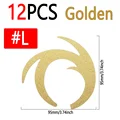 12pcs Golden L