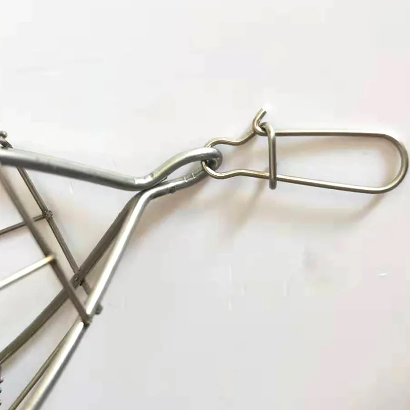 Nasa PD plegable en acero inoxidable para pesca de fondo con cebo - imagen 4