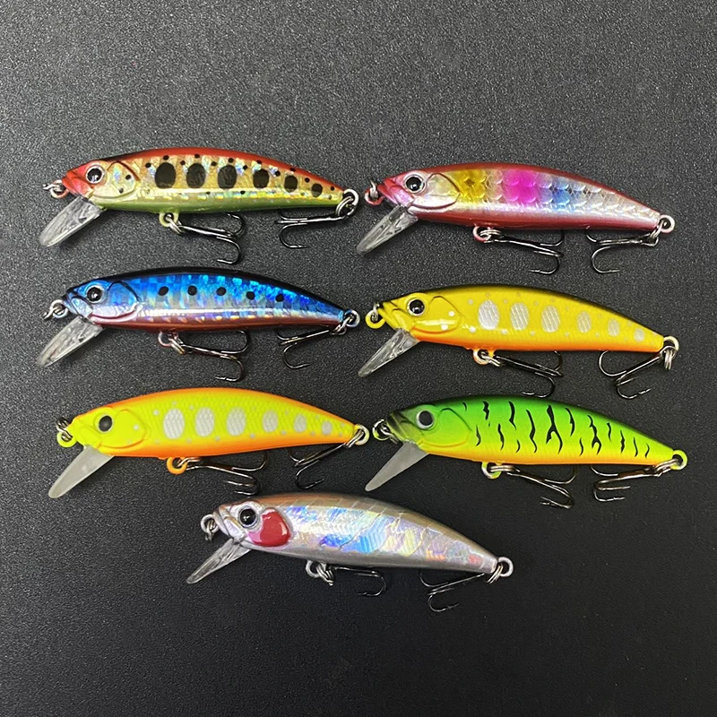 Señuelo de Pesca de pececillo hundido, 6g, 50mm, trucha de agua dulce, cebo duro Artificial, Pesca Isca Wobblers para Lucio Swimbait, suministros de Pesca - imagen 3