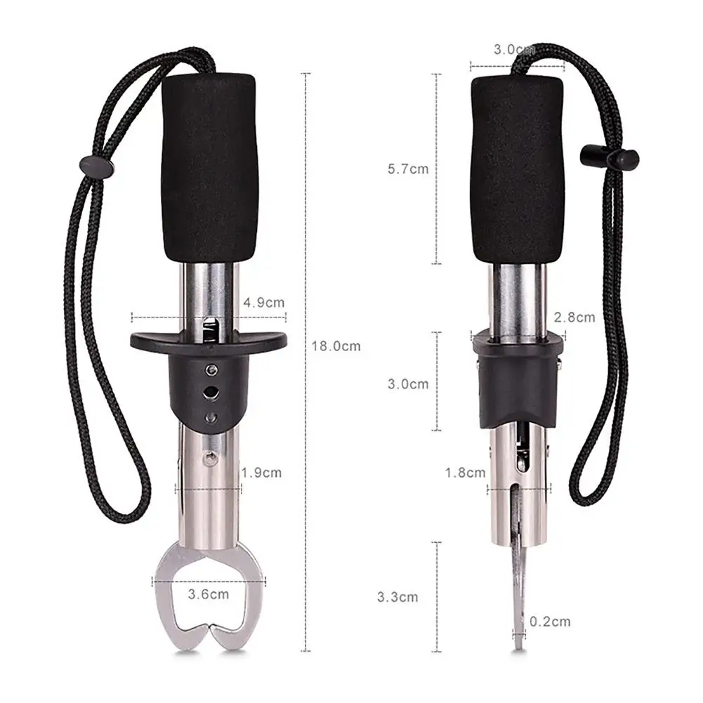 Alicates de pesca multifuncionales, Clip de boca de pescado, removedor de gancho, anillo de separación, juego de herramientas de pesca con cuerda faltante - imagen 3