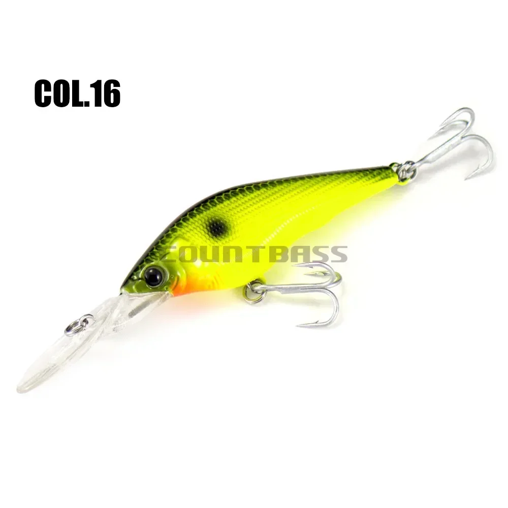 Countbass Shad Crank 60mm 7g Hardbait Señuelos de pesca Wobbler flotantes de pescador de agua dulce