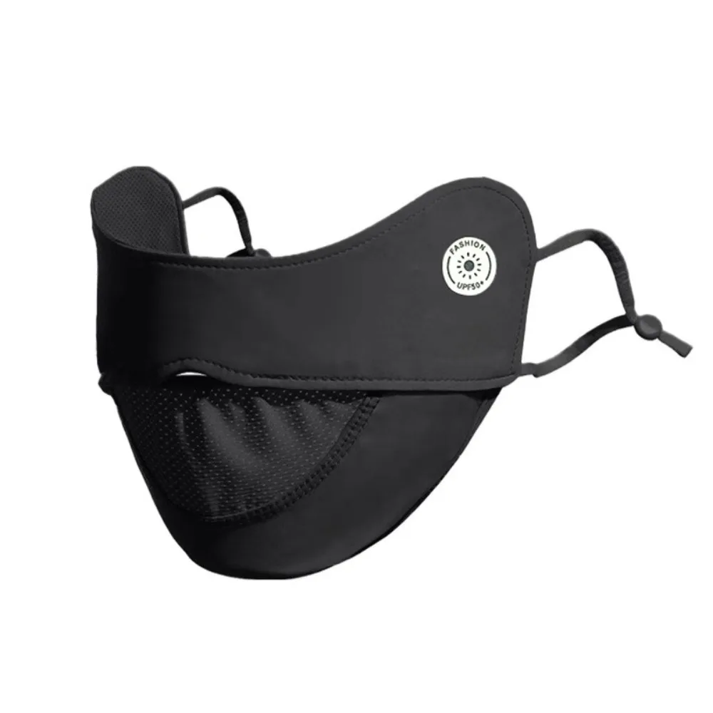 Nueva máscara de seda de hielo transpirable, lavable, a prueba de polvo, máscara facial Anti-UV, bufanda, regalo