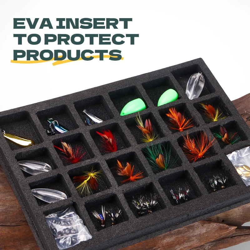 WEIHE Flying Box-Juego de caja de regalo con anillo de ocho caracteres, mordida, plomo, lentejuelas, juego de pesca voladora navideña - imagen 5