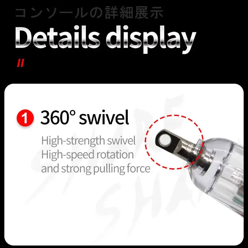 Accesorios de pesca de 12cm/17cm, luz de pesca de gota profunda, LED subacuático impermeable, señuelo de calamar para pesca en el mar, lámpara estroboscópica intermitente - imagen 5