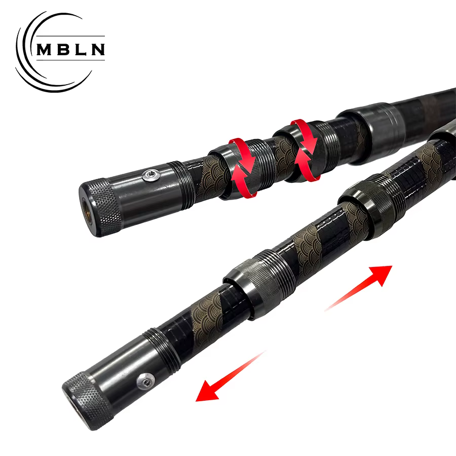 Sacadera telescópica fibra carbono extralarga para barco y roca - imagen 3