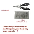 100Pcs  and pliers