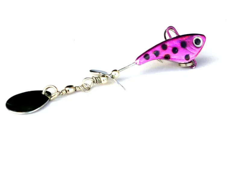 SWOLFY Spinner VIB-señuelo de pesca, 12g, agua hundida, Jigging de hielo con cuchara de Metal, vibración dura, aparejos de pesca Crankbait - imagen 4