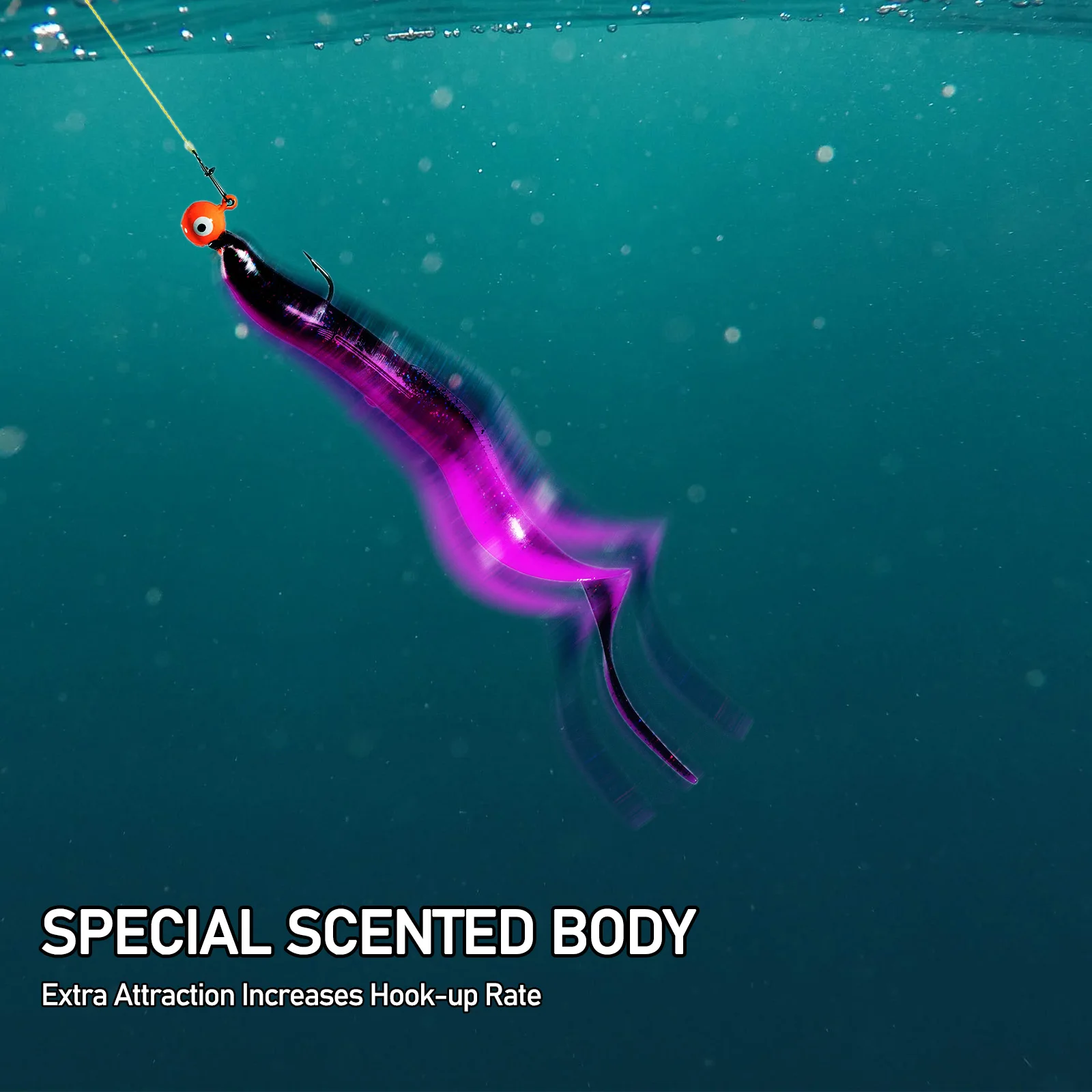 Señuelo Anguila de Vinilo – Swimbait para Jigging en Agua Salada - imagen 4