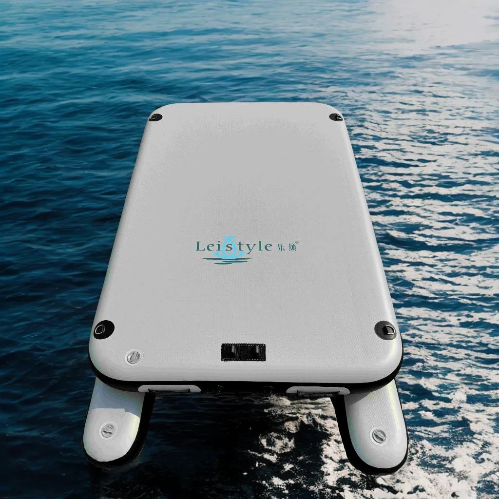 Plataforma de pesca inflable de 3M, 0,7 MPVC, para adultos, deportes acuáticos al aire libre, pontón flotante para pesca, natación, piscina de lago y río - imagen 2