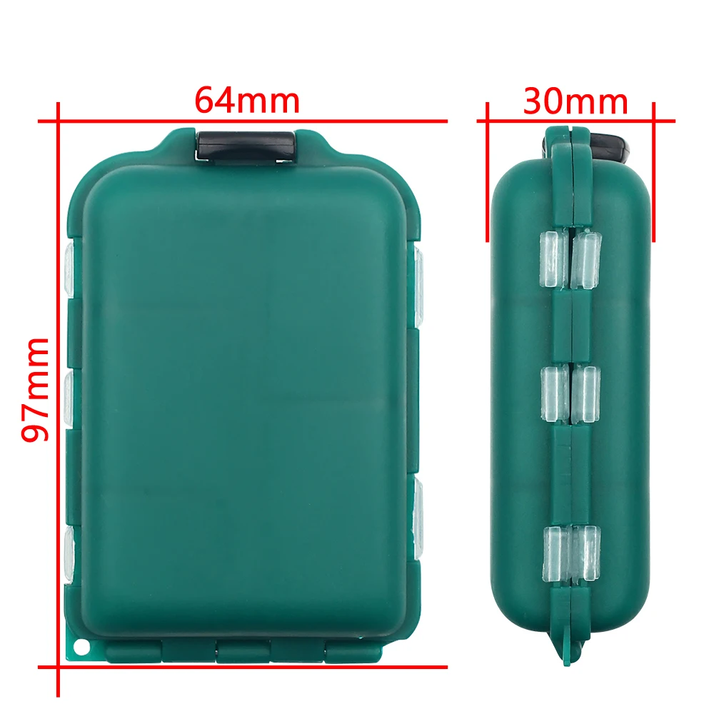 DNDYUJU-caja de aparejos de pesca impermeable, 1 piezas, 10 compartimentos, caja de almacenamiento de anzuelos, accesorios de pesca, estuche de plástico - imagen 3