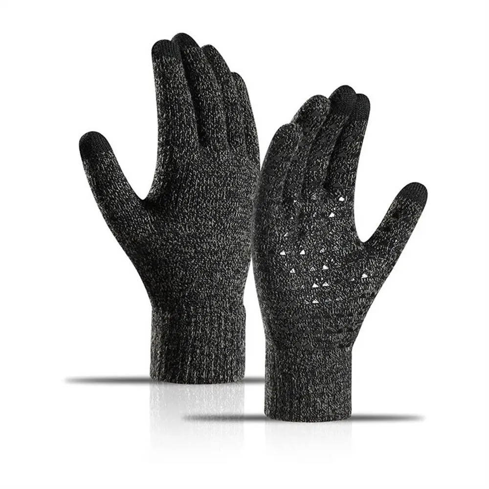 Forro de punto antideslizante para conducir accesorios de ciclismo al aire libre guantes de invierno guantes de mujer con pantalla táctil guantes de invierno para mantener el calor - imagen 3