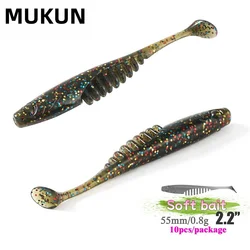 Señuelo de vinilo MUKUN para lucio y lubina – Cebo artificial predador