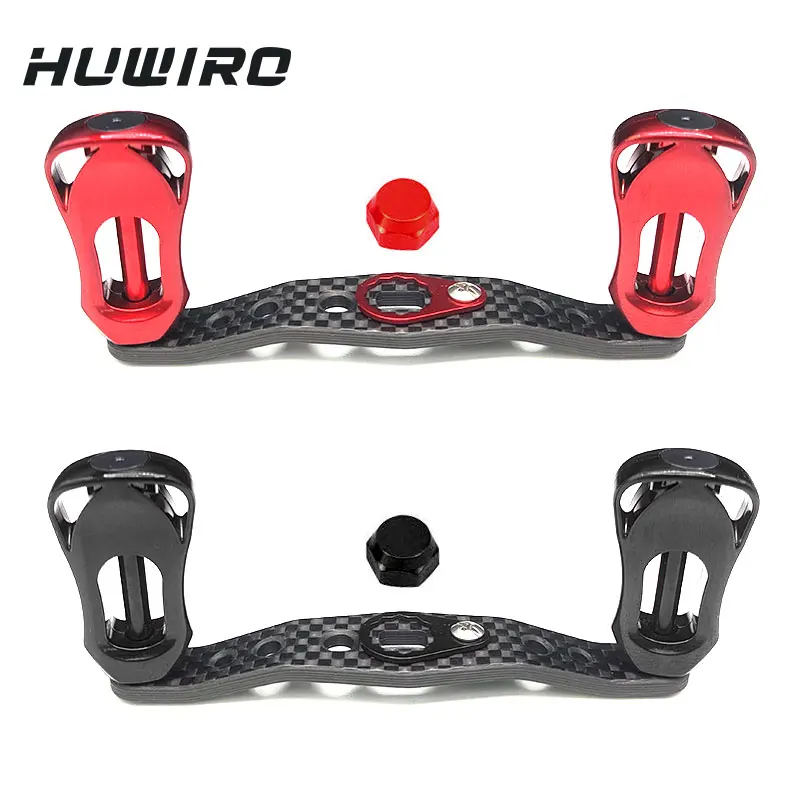 Carrete de pesca fundido de fibra de carbono ligero de 85mm, perilla hueca con rodamientos, mango de doble agarre para carretes de pesca DAIWA - imagen 3