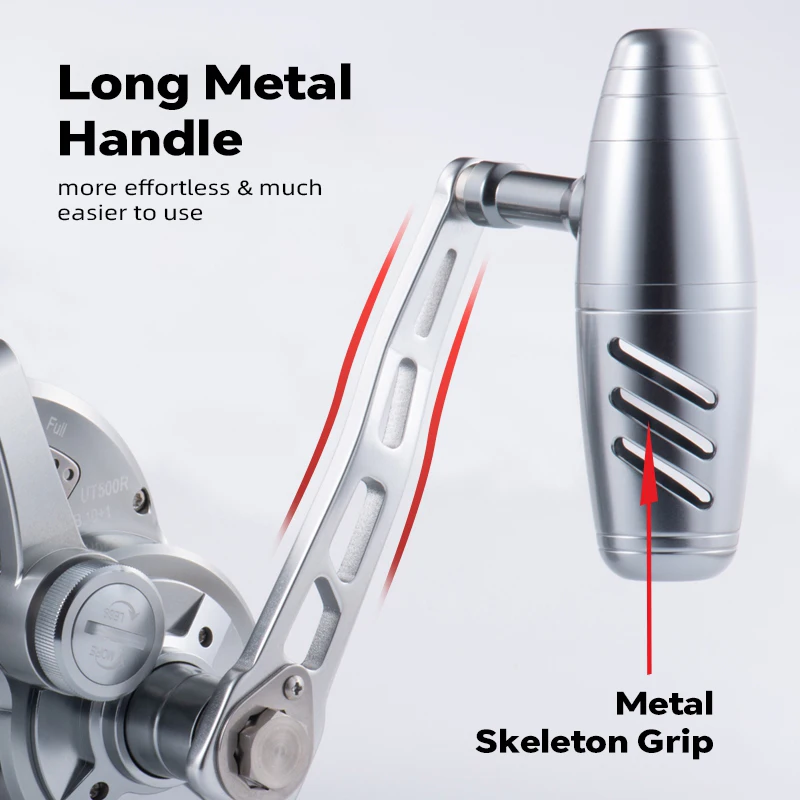 WEIHE 1 Uds rueda de placa de hierro de metal UT500 rueda de tambor de pesca marítima - imagen 3