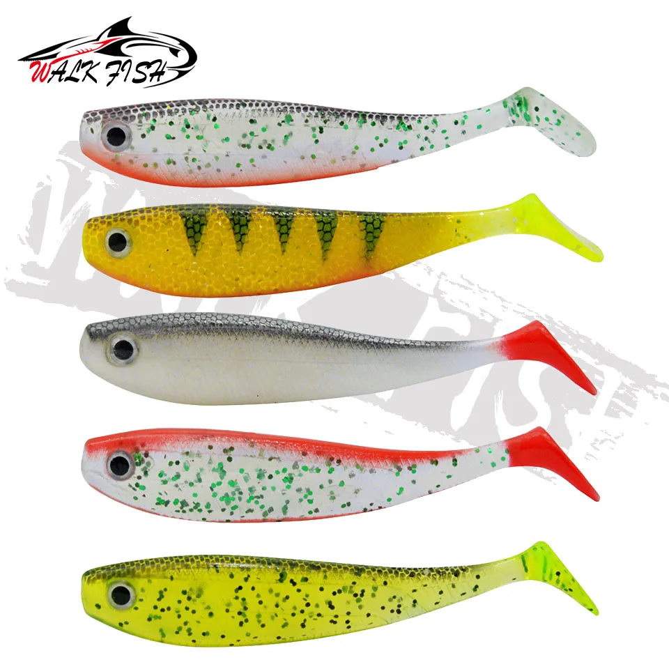 WALK FISH 2PCS Fishing Lure Soft Worm Bait 115mm 12g Silicone Soft Bait Professional Lure Carp Artificial Wobbler Shad Lure - imagen 2