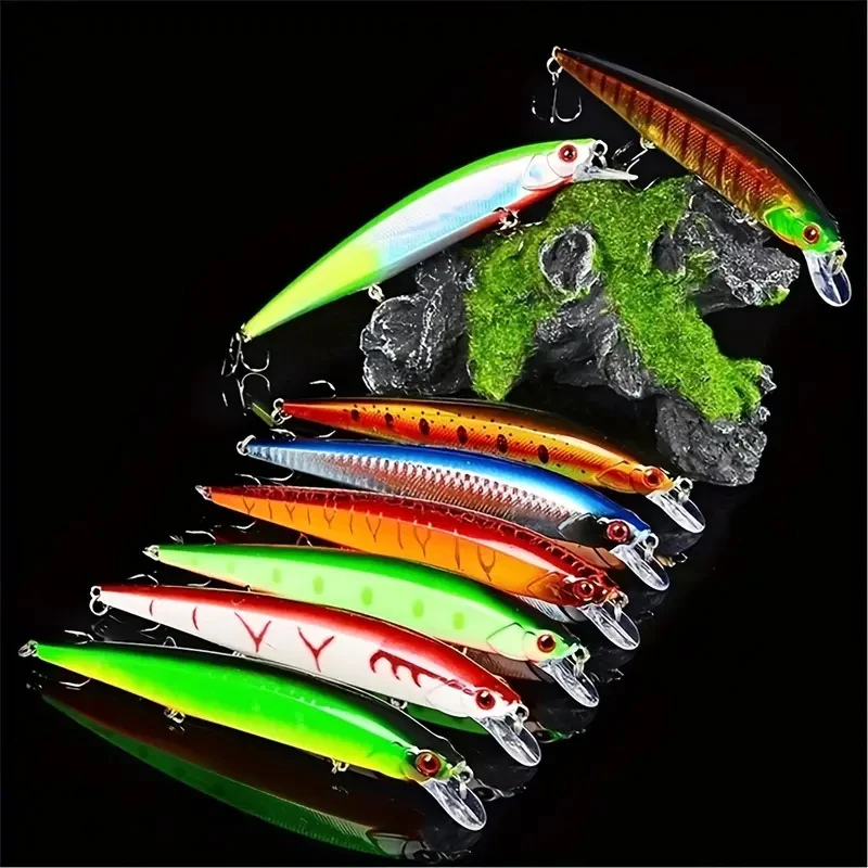 Jerkbait Minnow flotante grande para Black Bass — acción agresiva - imagen 2