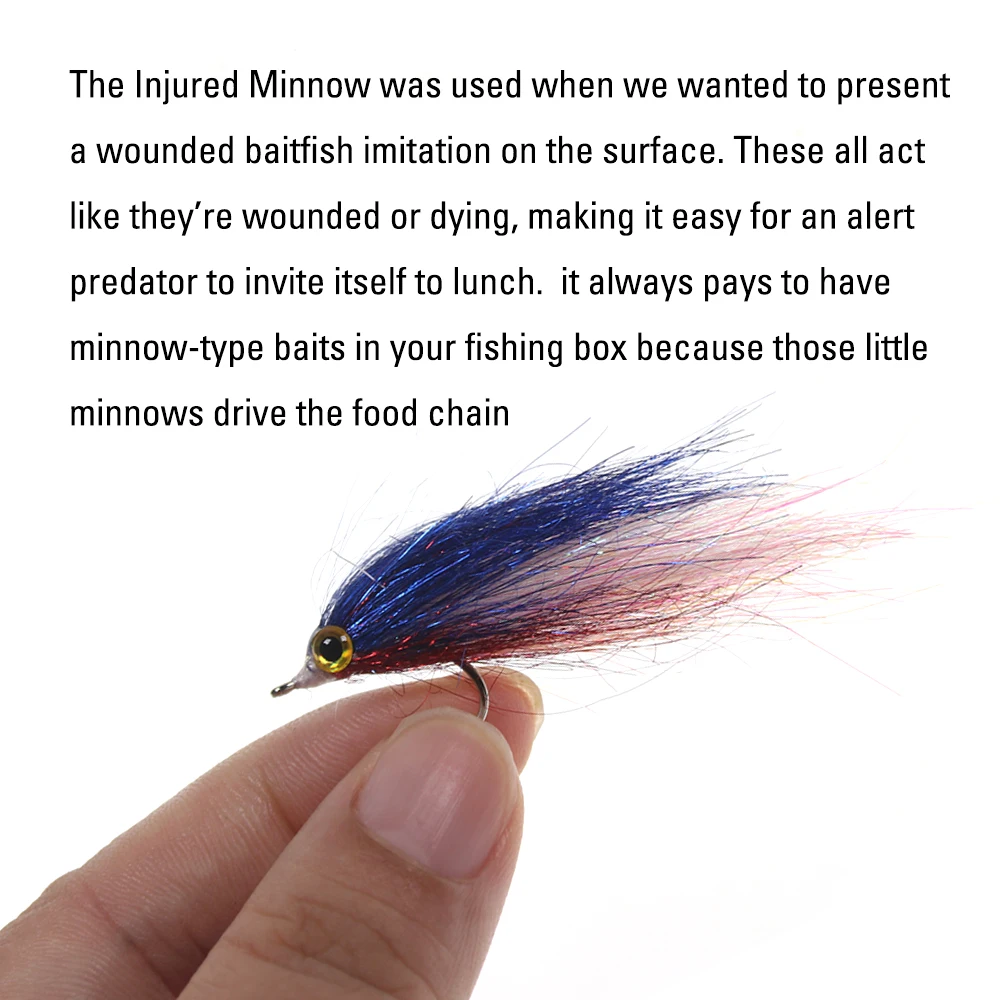 Señuelo de imitación de pez duro, cebo de pesca con mosca, hundimiento lento, 6 piezas - imagen 3