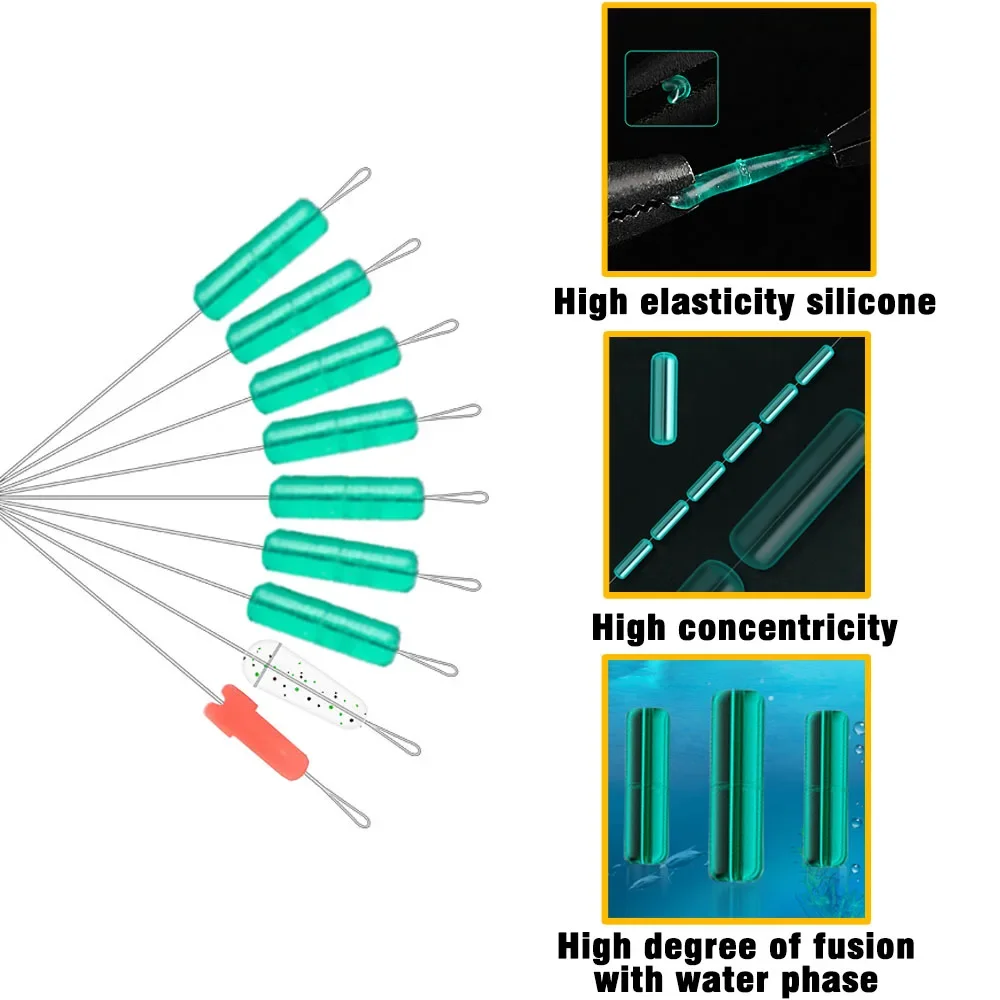 Señuelo de pesca con cuchillas giratorias, Kit DE FABRICACIÓN de cebo artesanal, cuentas de tapón y frijoles espaciales, juego de accesorios de equipo de pesca, 216 piezas - imagen 5
