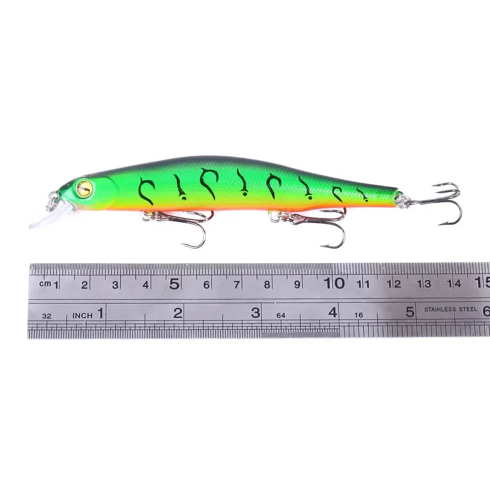 12,5 cm/14g 1 Uds señuelo de Pesca Minnow Crankbait Wobblers ojos 3D perca cebo Artificial Lucio carpa cebo natación Pesca - imagen 5