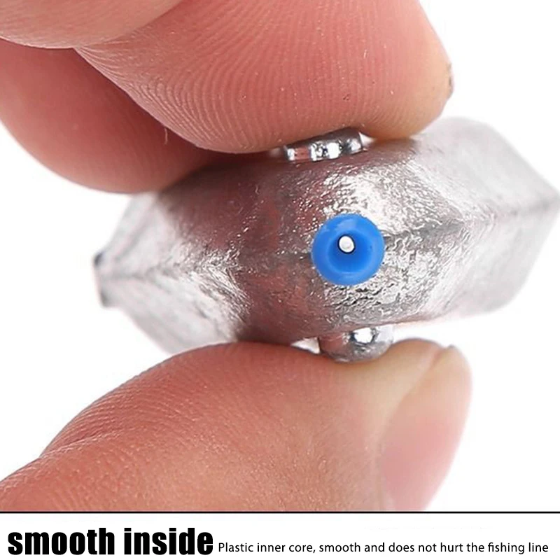 Plomo plano con tubo de plástico, pesas de pesca de 10g/20g/40g/60g/80g/100g/120g/150g, accesorios de herramientas de pesca - imagen 3