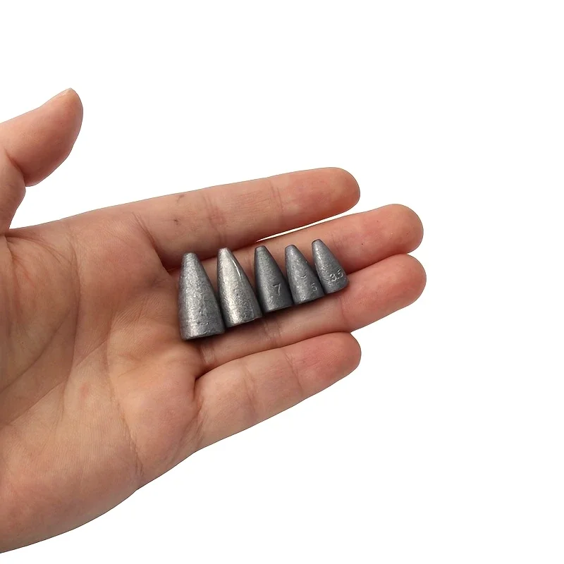 Juego de plomos de bala de 32 piezas/caja de 32 piezas: 3,5 g - 14 g, pesas de pesca para lubina, trucha y más - imagen 3