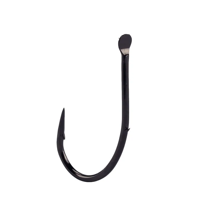 Mustad 10015 anzuelos de pesca de acero al carbono, anzuelo de púas, púas traseras, forma de carpa, anzuelos 4 # -19 # - imagen 5