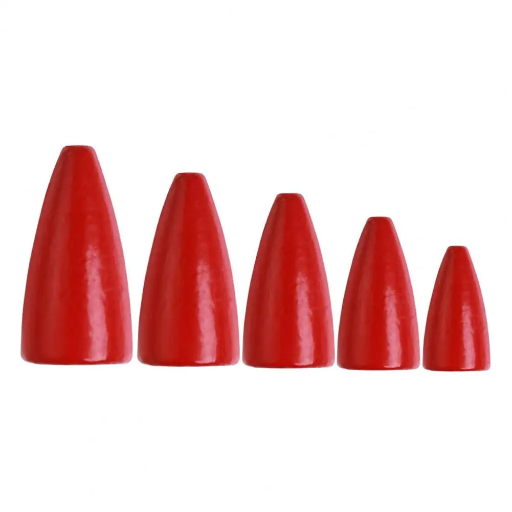50 Uds pesas de pesca plomos balas pesas de gusano agua salada agua dulce Metal plomo pesas de pesca Texas Rigs aparejos Accesorios - imagen 5