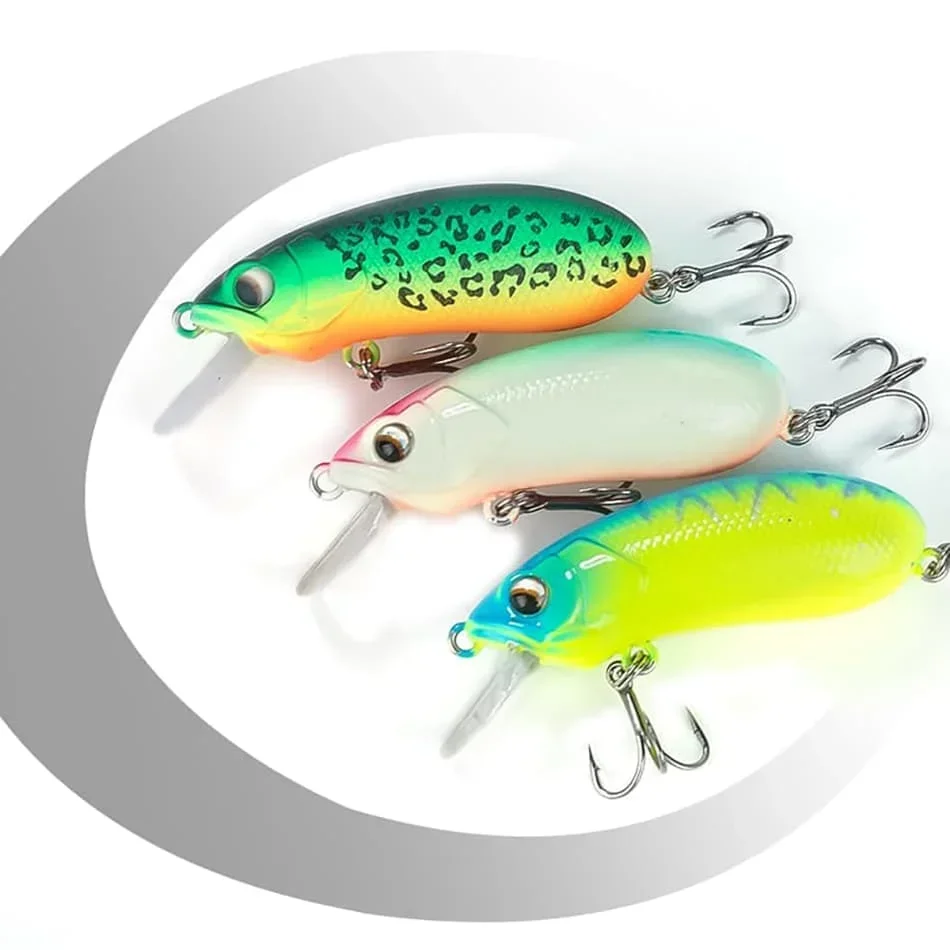 MOOKZZ señuelo de pesca flotante, cebo de manivela Minnow - imagen 4