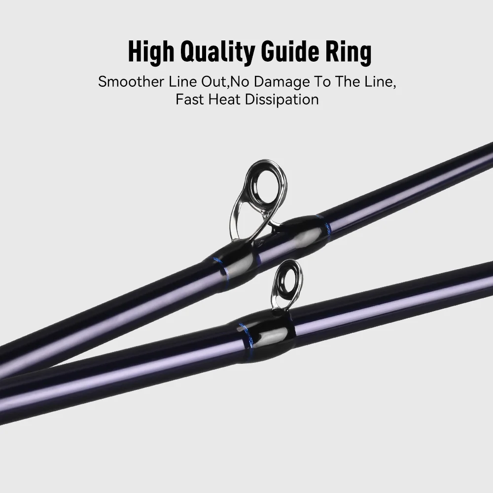 Cañas de pescar YOOFISH de carbono 1,45 m 1,75 m 2 secciones pulpo punta de Tianium sepia caña de pescar calamar barco cañas de pescar - imagen 5