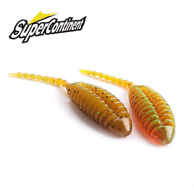 Supercontinent CHORO cola de cebo suave pequeña 50mm Pesca Artificial Leurre Souple Señuelos de Pesca