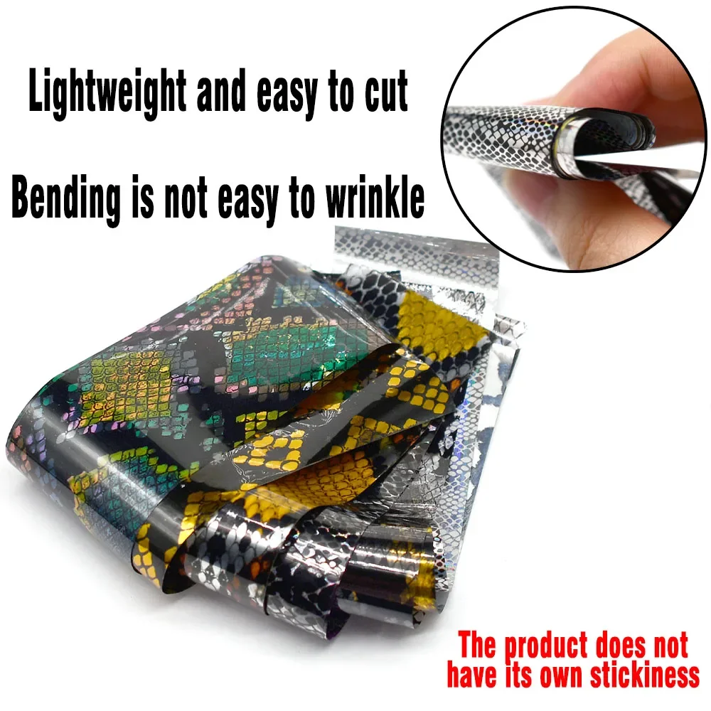 MNFT 10 unids/pack señuelo de escamas de pescado película de papel láser de colores ninguna plantilla de pegatina cebo duro DIY accesorios de señuelo de pesca - imagen 5