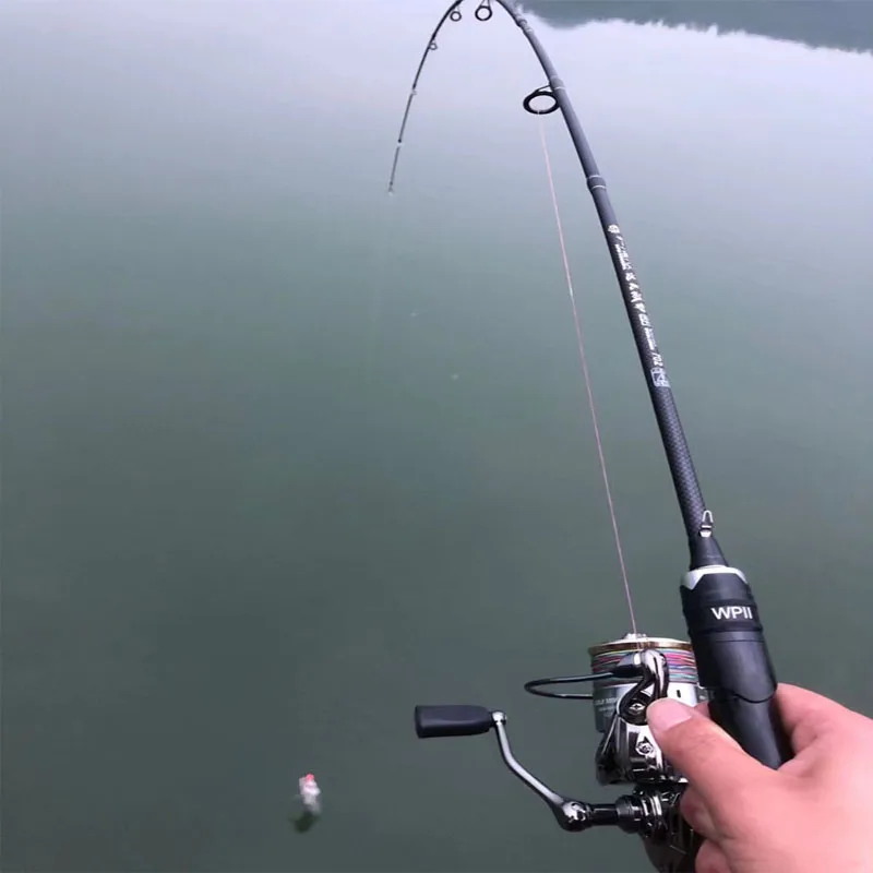 Caña de pescar de carbono M + ML, 2 segmentos superiores de piezas, ultraligera, Spinning, Casting, Surfing Pole Bait, 5-50g - imagen 3