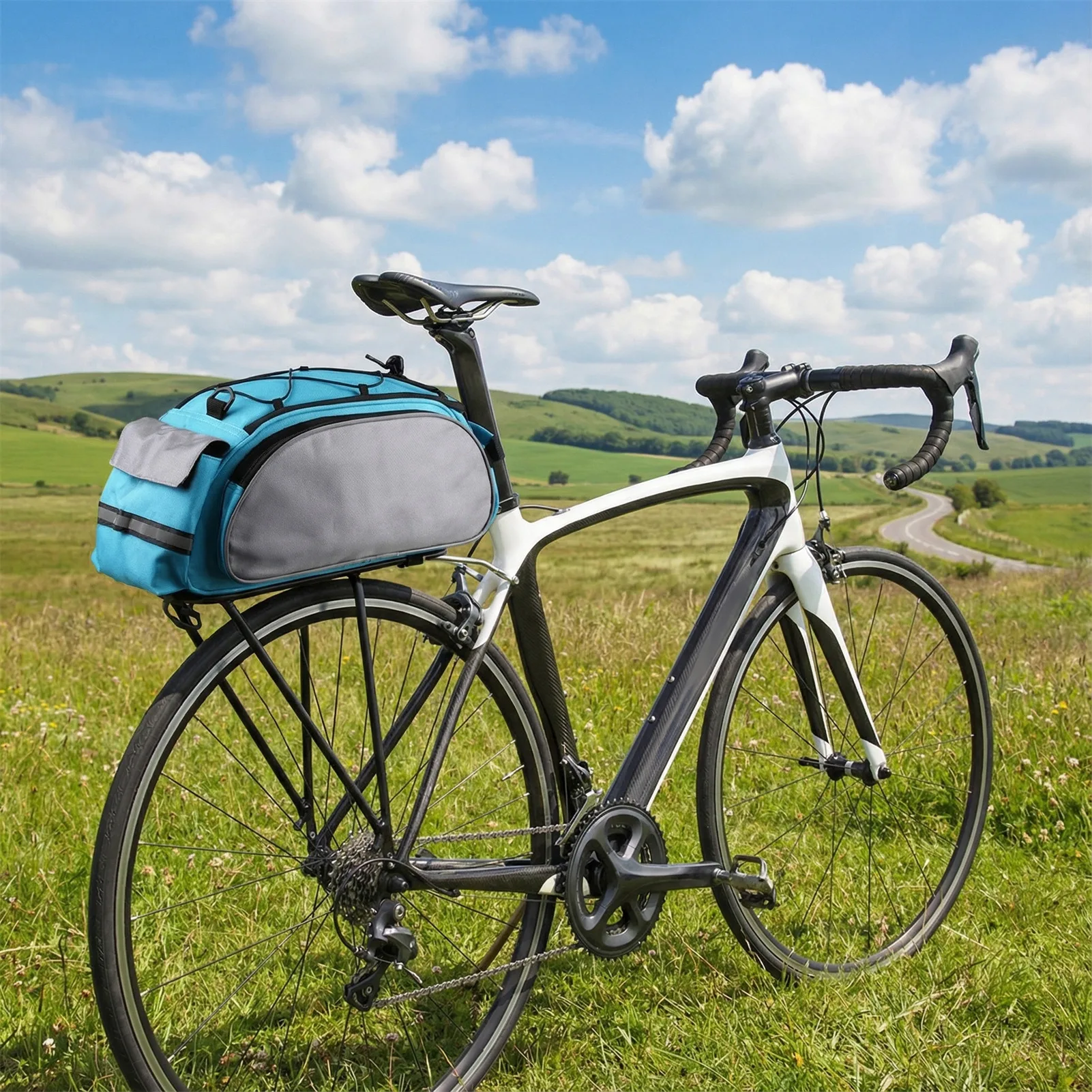 Bolsa de ciclismo Universal, paquete de estante para bicicleta de montaña, mochila impermeable de gran capacidad para montar, accesorios prácticos para ciclismo al aire libre - imagen 5