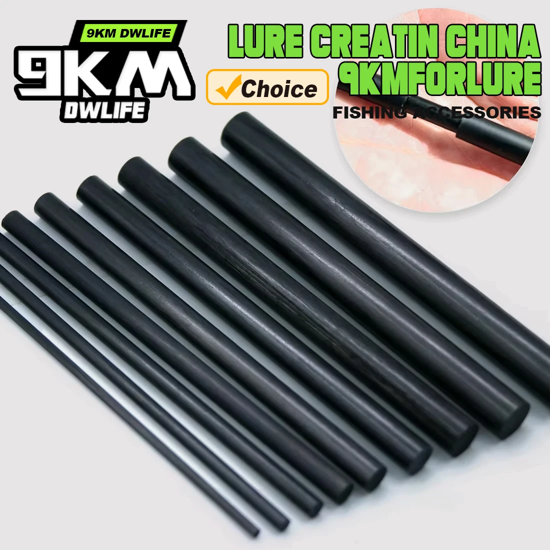 Kit de reparación de cañas de pescar, palos de fibra de carbono, Kit de construcción de postes, hilo de envoltura, agua salada, agua dulce, caña de fundición giratoria Ste, 3 uds.