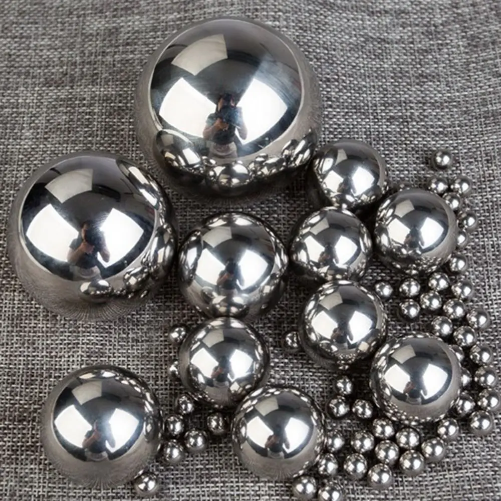 Bolas de rodamiento de acero inoxidable 304 a prueba de herrumbre, 25mm ~ 50mm, bolas de acero de superficie lisa, Mini rodamiento de bolas plateado, piezas de automóvil