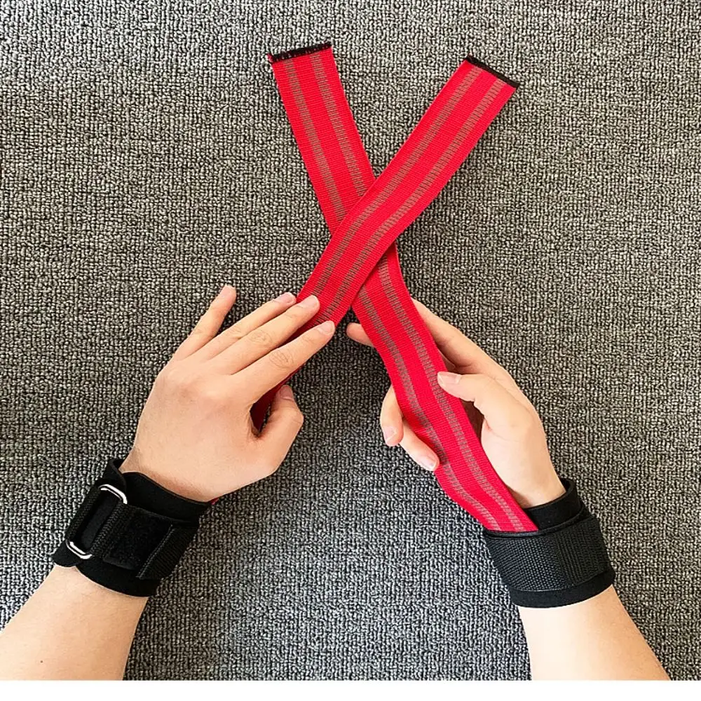 Cinturón SBR antideslizante resistente al desgaste, muñequera acolchada, banda de agarre, gimnasio, Deadlift, correas de Fitness, soporte, cinturón de apalancamiento - imagen 2