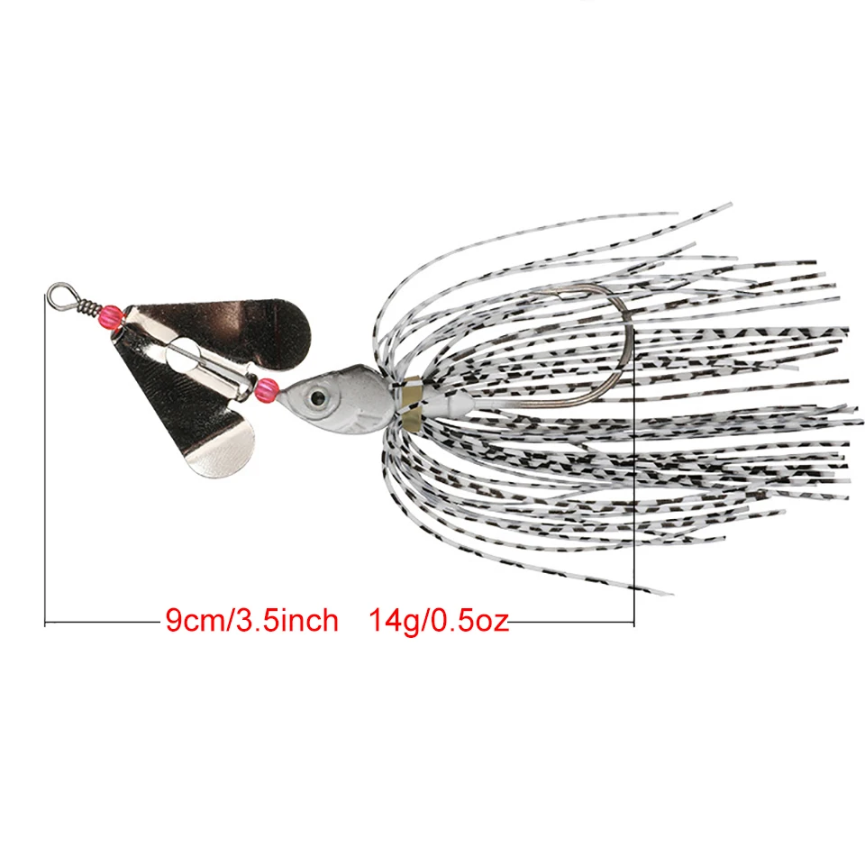 WALK FISH-señuelo de pesca con lentejuelas de Metal, Wobbler Spinners, 9cm/3,5 pulgadas, 14g/0,5 oz, 1 unidad - imagen 3