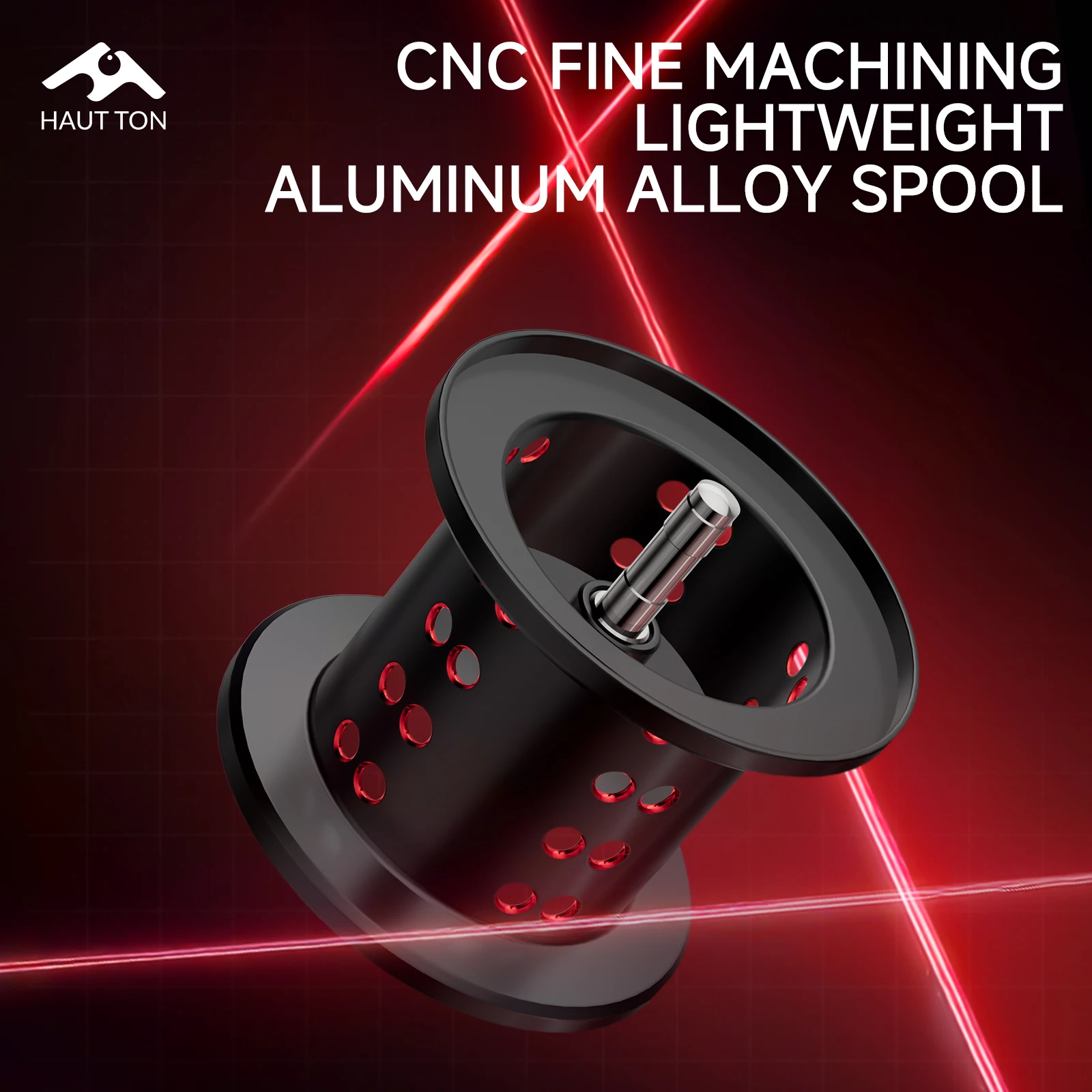 Carrete de Baitcasting de fibra de carbono MERAK, relación de engranaje de alta velocidad 7.1:1, BB de acero inoxidable 5 + 1, arrastre máximo de 11,02 lb, carrete de metal - imagen 3