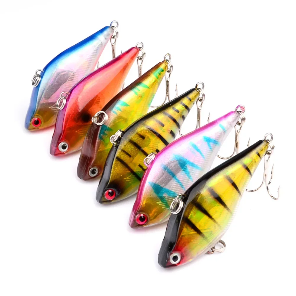 Señuelo de Pesca con vibración que se hunde, 6cm, 13g, Wobblers de plástico láser, cebo Artificial para lubina, VIB, Crankbait, aparejos de Pesca, 1 ud. - imagen 3