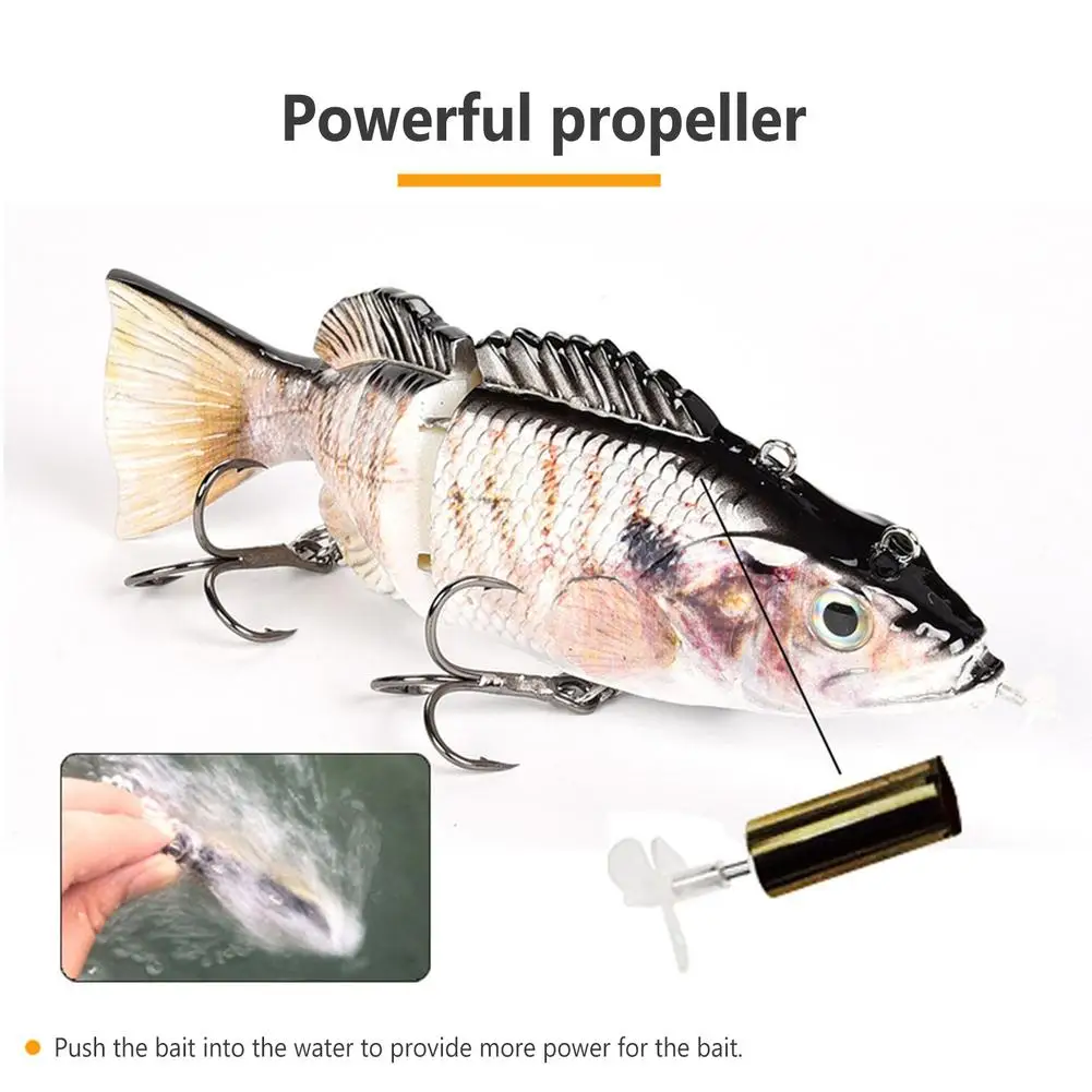 Señuelos de Pesca eléctricos recargables Led luminosos multiarticulados, cebos duros, aparejos de pesca - imagen 4