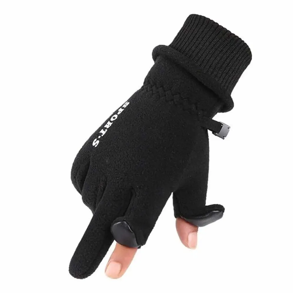 Guantes de invierno para pantalla táctil, manoplas cálidas a prueba de viento, antideslizantes para motociclista, Unisex, resistentes al frío, esquí, ciclismo - imagen 3
