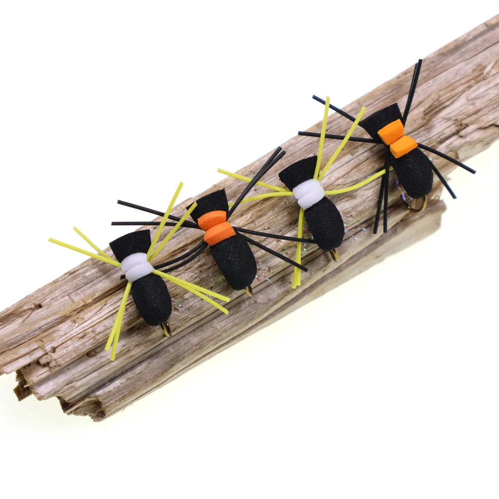 Mosca seca Wifreo #10 – Escarabajo espuma con púas para trucha - imagen 5