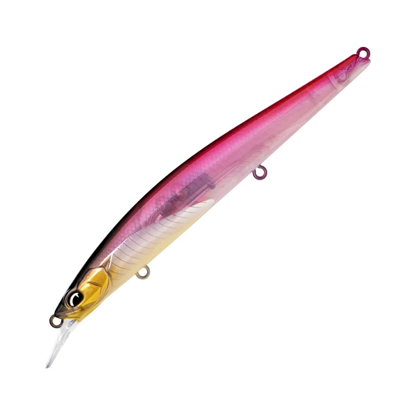 RAVENCRAFT-señuelo de Pesca de pececillos flotante lento 90SF/113SF, 7,5g/12,2g, labio poligonal, Wobbler Jerkbait para Pesca de lubina, cebo duro, nuevo - imagen 5