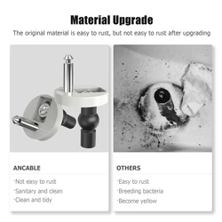 Kit universal de tornillos y bisagras de liberación rápida para inodoro